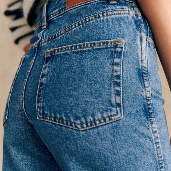 Sezane Le Crop Denim - Size 38 - Picture 3 of 4